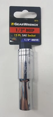 GearWrench 1/2" SAE Standard 12 Point Deep Socket 1/2" Drive 80773 - Image 1 of 2