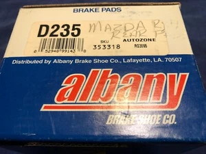 Kit Pastillas Freno Albany D235 NOS Mazda rx7 Pastillas Traseras - Imagen 1 de 4