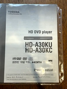 Toshiba HD-DA30KU HD DVD Player Bedienungsanleitung - Original - Bild 1 von 2