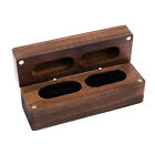 The Wedding Ring Box Is Made Of Walnut Wood With Shiny Surface Full
