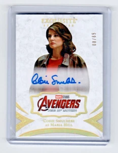 2021 Marvel Black Diamond 08/65 Autograph Cobie Smulders Agent Maria Hill  A-CS - Picture 1 of 2