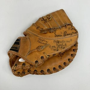 Ernie Banks "HOF 77, 1958 & 1959 MVP Let's Play Two" Signed Baseball Glove JSA - Picture 1 of 9