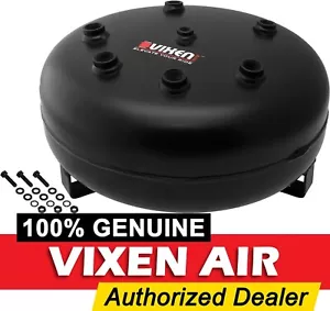 4 GALLON STEEL PANCAKE AIR TANK 8 PORTS FOR AIR RIDE SUSPENSION OR TRAIN HORN - Picture 1 of 6