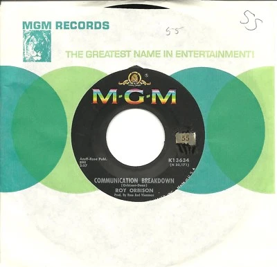 Roy Orbison-Communication Breakdown/Going-45 RPM-7"-single-rock-vinyl-record - Image 1 of 3