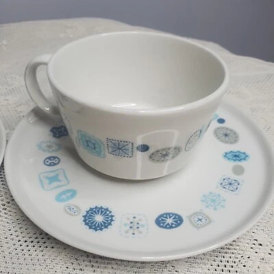 China Atomic Franciscan Del Mar Años 50 De Colección 2 Tazas y 2 Platillos 4 Piezas Foto 1 de 4