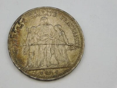 1875 A France 5 Francs - .900 Silver - 37mm (3) - Image 1 of 2