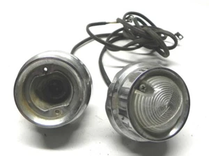 1958 CHRYSLER WINDSOR PAIR OF VINTAGE PARKING LIGHT ASSEMBLIES ONE W/O LENS USED - Picture 1 of 7
