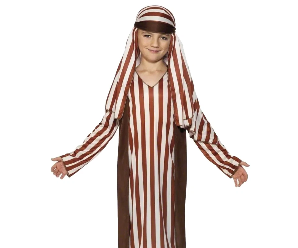 (Ages 7-9) - Christmas shepherd costume for boys. Smiffy's.
