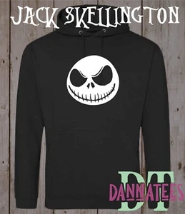 Felpa con cappuccio Jack Skellington L'incubo prima di Natale Tim Burton nera pullover - Foto 1 di 2