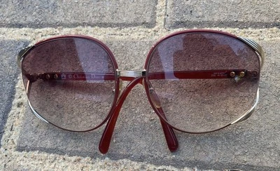 Gafas de sol Christian Dior vintage para mujer doradas rojas modelo 2250 44 63 17 marco solamente Foto 1 de 4