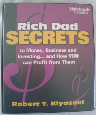 RICH DAD SECRETS  By Robert T. Kiyosaki Boxed Set w 6 Audio Cassettes & Workbook - Image 1 of 4