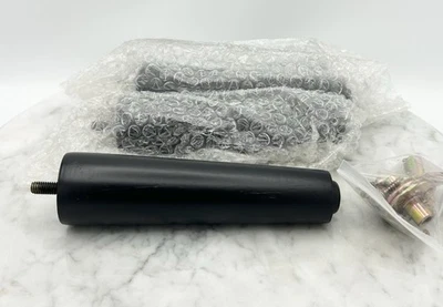 Juego de 4 pernos de madera cónicos estilo MCM de 6” de diámetro de 1 5/8” de 5/16” negros Foto 1 de 4