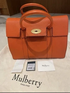 Mulberry Bayswater Orange Tote Bag - Picture 1 of 16
