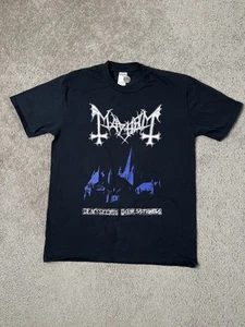 Vintage Mens Tshirt Mayhem De Mysteriis Dom Sathanas Black Metal Tee, Size M - Picture 1 of 8