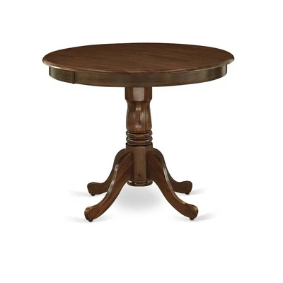 5 Pc Dining Table Set Contains a Round Table and 4 Parson Chairs, Antique... - Image 1 of 4