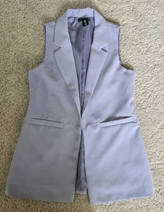 Sincerely Jules Open Vest Cardigan Blazer Sz S Light Purple Women’s - Picture 1 of 5