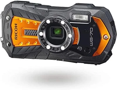 RICOH Wasserdichte Stoßfeste Digitalkamera WG-70 Orange F/S Mit Tracking# Japan - Bild 1 von 4