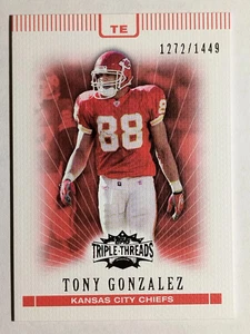 2007 Topps Triple Threads #75 Tony Gonzalez - Foto 1 di 2