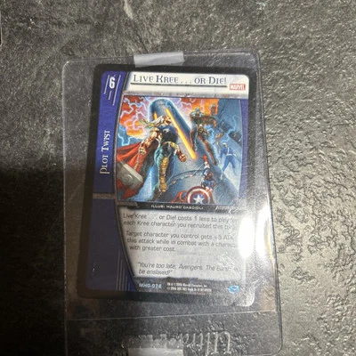VS System: Live Kree or Die! (EA) [Played] TCG CCG Classic Marvel DC DH Dark Hor - Image 1 of 2