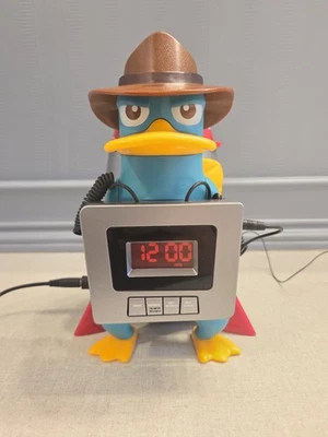 Phineas & Ferb Perry Platypus Alarm Clock Radio Awake-Inator Disney Working! - Image 1 of 4