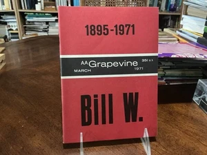 AA GRAPEVINE March 1971  BILL W. Vintage Alcoholic Anonymous -VG - Picture 1 of 7