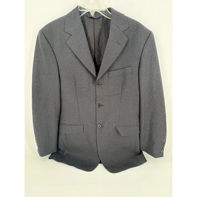 Chaqueta Blazer Brooks Brothers 346 Para Hombres Gris Lana Elastizada Talla 36 Regular Foto 1 de 4