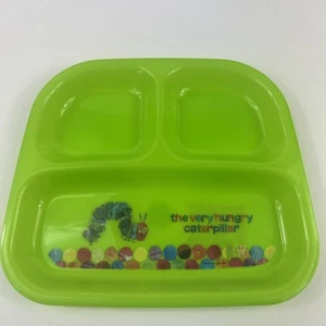 The Very Hungry Caterpillar Melamine Divided Dinner Plate Child's Dish Baby - Picture 1 of 5