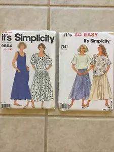 Abito UnCUT SIMPLICITY modello da cucire 7141 MISS TOP & GONNA 8-20 anche #9664 - Foto 1 di 2