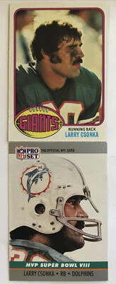 1976 Topps Football HOF LARRY CZONKA Card #437 NFL Pro Set #8 - Image 1 of 3
