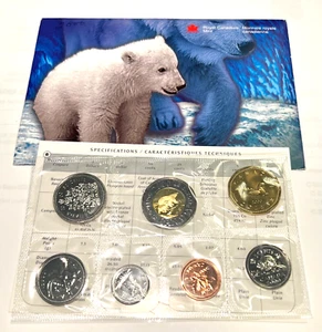 2000 CANADA - OFFICIAL SPECIAL EDDITION PROOF LIKE SET (7) POLAR BEAR w CUBS $2 - Bild 1 von 13