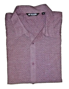 Travis Mathew Hombre Golf Manga Corta Diseño Gris Borgoña Abotonado Talla XXXL - Imagen 1 de 4