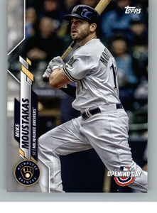 2020 Topps Opening Day Baseball 5 Mike Moustakas - Milwaukee Brewers