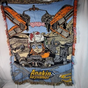 Star Wars Episode 1 Anakin Skywalker Pod Racer Tapestry Blanket Vintage - Picture 1 of 5