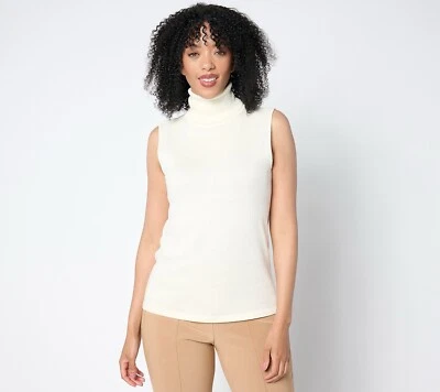 Joan Rivers Armario Constructores Sin Mangas Cuello Alto - Marfil (Talla M) A655329 Manchas Foto 1 de 4