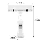 For Price Tag Holders Sign Clip Stand Transparent Advertising Display Mini