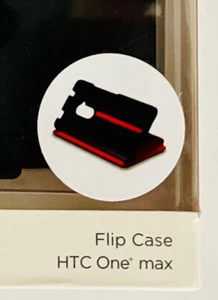 Genuine HTC One Max Flip Case Black New In Box - Picture 1 of 3
