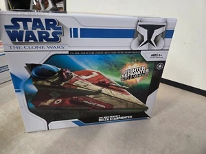 SEALED STAR WARS THE CLONE WARS OBI-WAN KENOBI'S DELTA STARFIGHTER - Picture 1 of 5