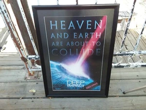Original 1998 "Deep Impact" Framed Movie Poster Film Collect Entertainment Decor - Picture 1 of 4