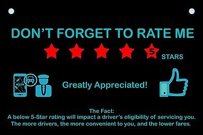 5 Stars Rating Decal Logo Sign Display Card G...