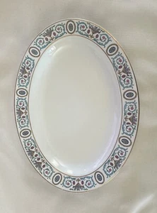 W.H. Grindley Montrose The Victory Muster Porzellan 10" Platte England Goldrand - Bild 1 von 4