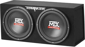 MTX Dual 12-Inch Subwoofers with Loaded Enclosure, 1200W Max Power, 400W RMS, Te - Bild 1 von 12