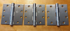 3 Pack Hinges Unknown Manufac Full Mortise Ball Bearing Hinge 4-1/2″, 4.5 in USA - Picture 1 of 2