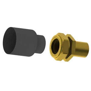 Juego de acoplamiento rápido de tubo solar DN25 sellado metálico con boquilla de tubo 22 mm - Imagen 1 de 1