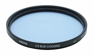 Genuine HOYA C2 BLUE COOLING Filter 52mm, NEW,Balance out reddish or orange hues - Picture 1 of 4