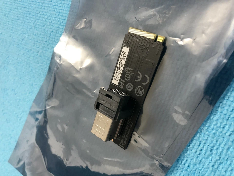 Gigabyte GC-M2-U2 U.2 To M.2 PCIe NVMe SSD Adapter Card Converter Module