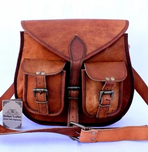 Bag Leather Vintage Shoulder Women Handbag Tote Soft Ladies Uk Large Hobo Brown - Picture 1 of 5