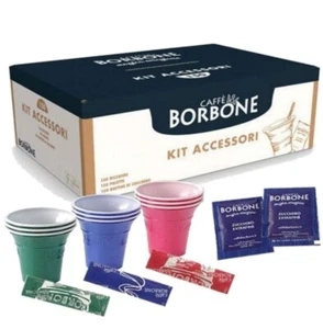 KIT Accessori Caffè Borbone 150 Bicchieri + 150 Palette + 150 Bustine Zucchero - Bild 1 von 14