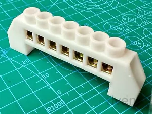 Lot 4pcs Adafruit 7P Power Distribution Bus, Barrier Strip Terminal Block, WLED - Picture 1 of 5