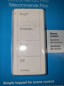 Lutron PJ2-4B-GWH-P03 Pico Caseta 4 pulsanti qualsiasi stanza scena RELAX bianco - Foto 1 di 5