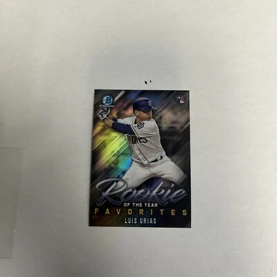 2019 Bowman Chrome Rookie of the Year Favorites Luis Urias Auto #ROTY-4 - Image 1 of 2